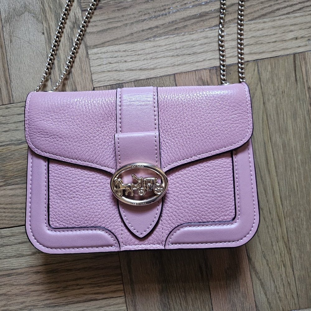 Coach Pink Leather Wallet Purse